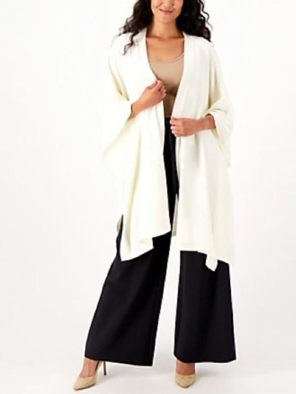 Girl With Curves Regular Sweater Poncho Cape